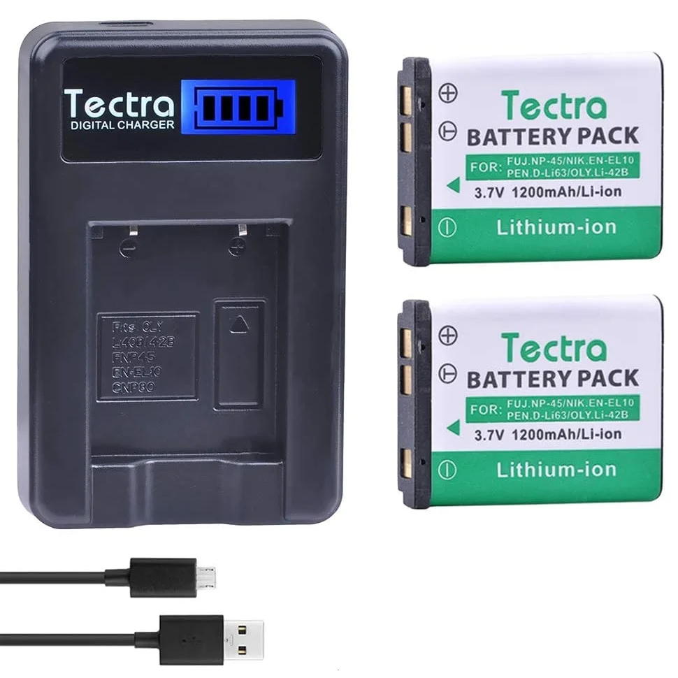 2Pcs Battery + Smart USB Charger for Nikon EN-EL10,MH-63 Battery and Nikon Coolpix S60,S80,S200,S220,S500,S520,S600,S3000,S4000
2Pcs Battery + Smart USB Charger for Nikon EN-EL10,MH-63 Battery and Nikon Coolpix S60,S80,S200,S220,S500,S520,S600,S3000,S4000