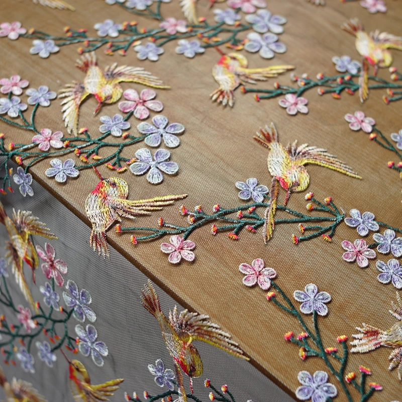 50x130cm wide quality Skirt dress fashion cloth good-look 3D flower bird gold embroidery lace net yarn tulle fabric for DIY
50x130cm wide quality Skirt dress fashion cloth good-look 3D flower bird gold embroidery lace net yarn tulle fabric for DIY