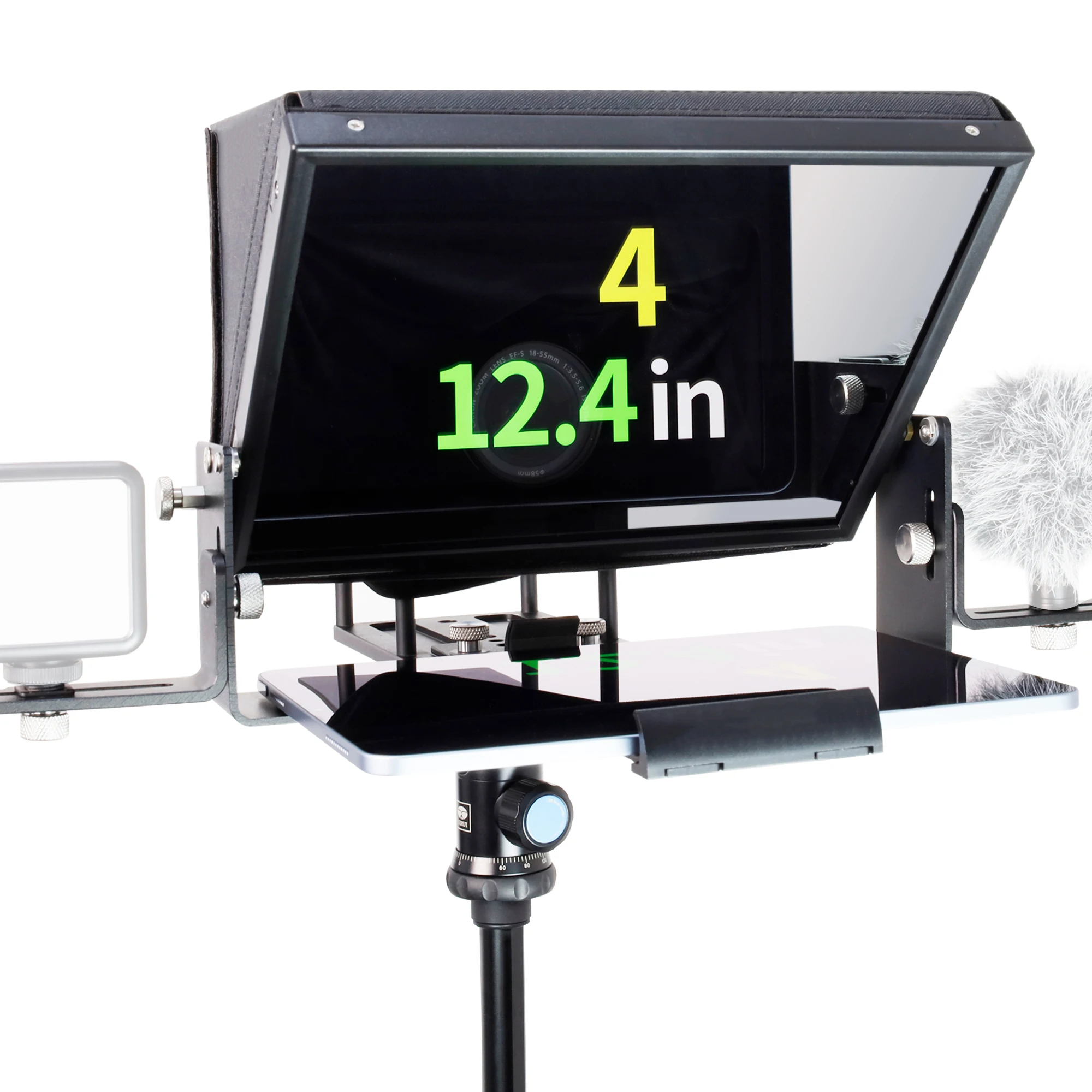 Metal Teleprompters for Tablet and Pad withTempered Beam Splitter 70/30 Glass Camcorder/DSLR Camera Shooting,Make Short Videos
Metal Teleprompters for Tablet and Pad withTempered Beam Splitter 70/30 Glass Camcorder/DSLR Camera Shooting,Make Short Videos