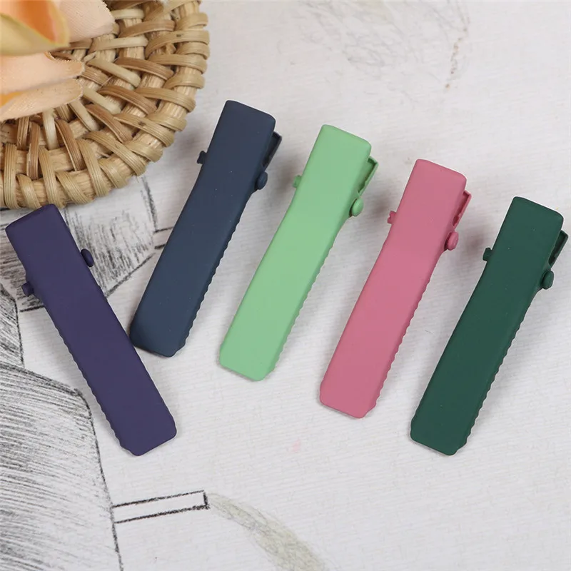 100pcs 3.5CM Rubber painted double fork clip colorful duckbill clip DIY hair accessories
100pcs 3.5CM Rubber painted double fork clip colorful duckbill clip DIY hair accessories