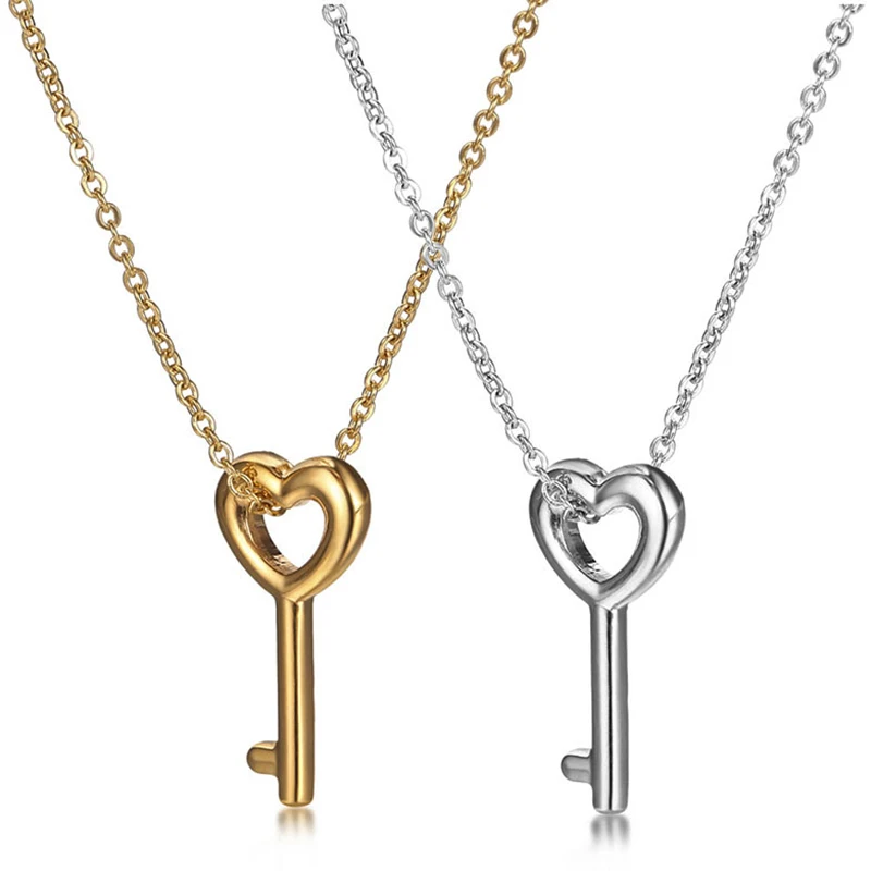 Personalized Key Love Pendant Necklace Fashion Metal Titanium Steel For Women Wedding Accessories Engagement Gift
Personalized Key Love Pendant Necklace Fashion Metal Titanium Steel For Women Wedding Accessories Engagement Gift