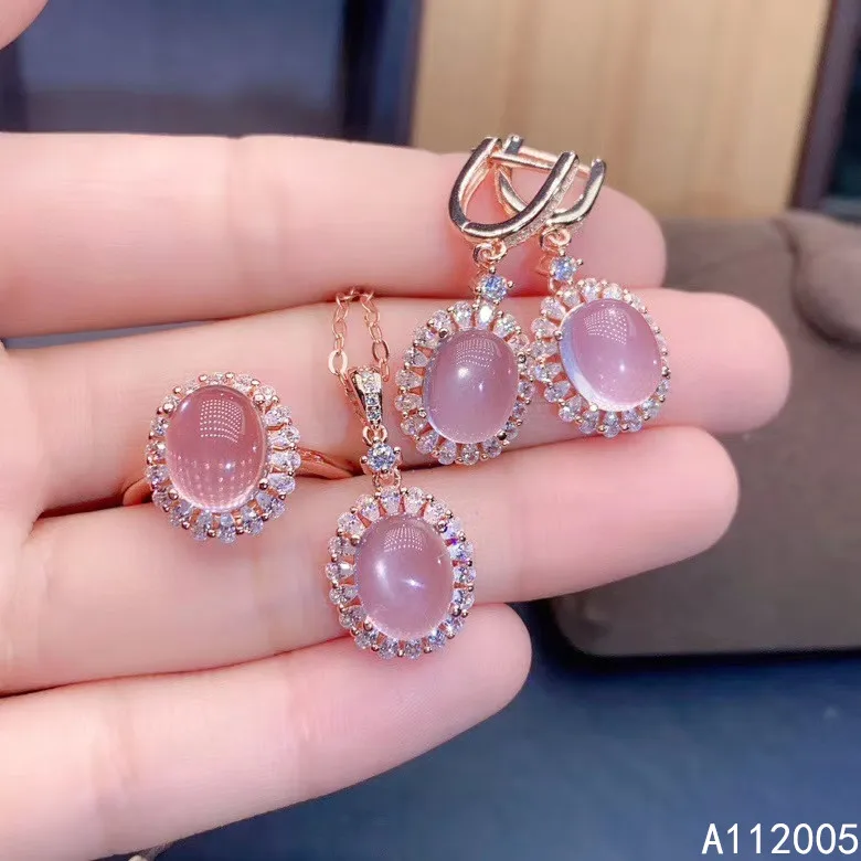 KJJEAXCMY Fine Jewelry 925 sterling silver inlaid natural Rose Quartz female ring pendant earring set vintage supports test
KJJEAXCMY Fine Jewelry 925 sterling silver inlaid natural Rose Quartz female ring pendant earring set vintage supports test
