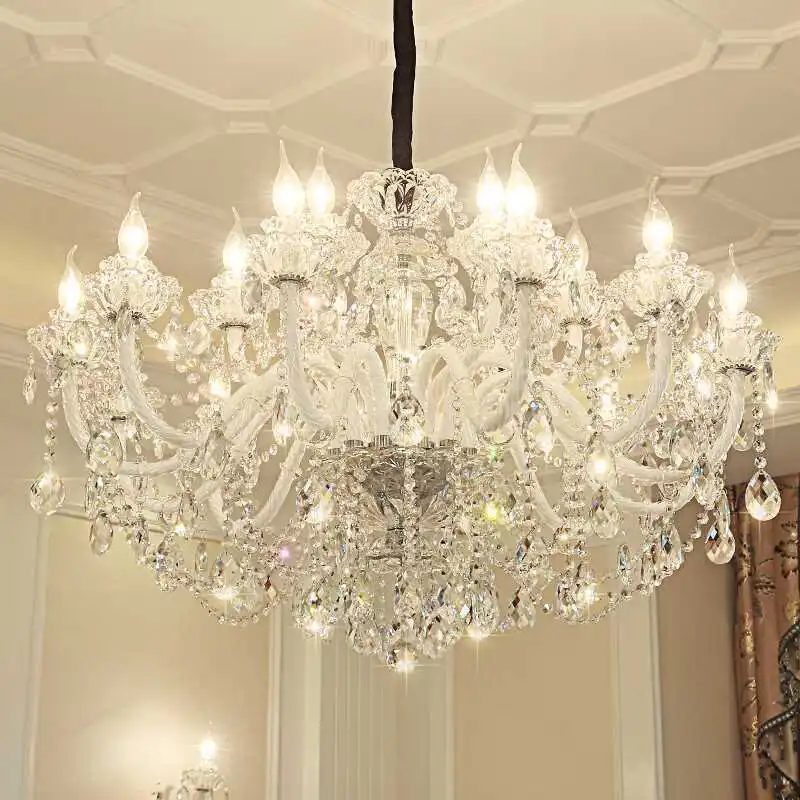 European style chandelier living room crystal lamp modern minimalist bedroom lighting creative home restaurant chandelier villa
European style chandelier living room crystal lamp modern minimalist bedroom lighting creative home restaurant chandelier villa