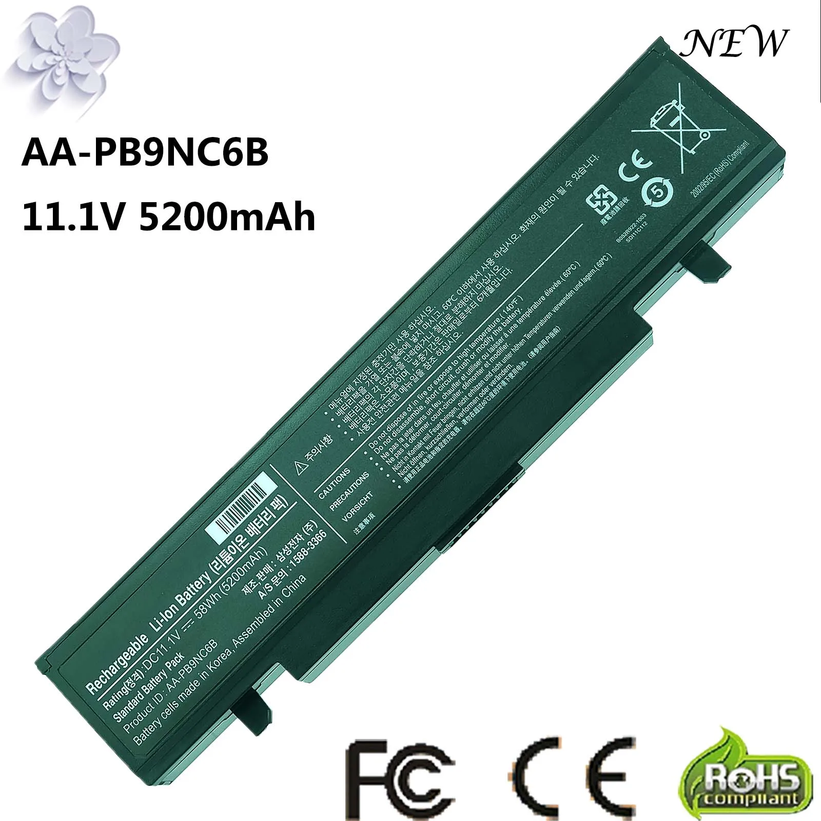 Аккумулятор для ноутбука Samsung AA-PB9NS6B PB9NC6B R580 R540 R519 R525 R430 R530 RV511 RV411 RV508 R528 R730 R468
Аккумулятор для ноутбука Samsung AA-PB9NS6B PB9NC6B R580 R540 R519 R525 R430 R530 RV511 RV411 RV508 R528 R730 R468