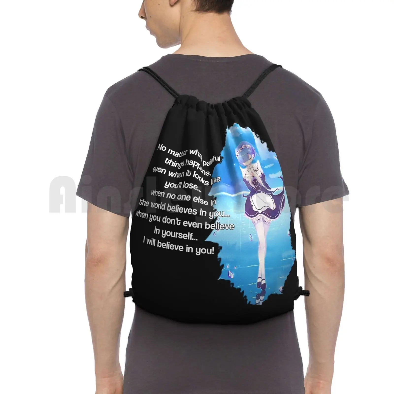 Rem Quote-Re: Zero Рюкзак Сумки на шнурке Спортивная сумка Водонепроницаемая Rem Ram Re Zero Quote Манга Аниме
Rem Quote-Re: Zero Рюкзак Сумки на шнурке Спортивная сумка Водонепроницаемая Rem Ram Re Zero Quote Манга Аниме