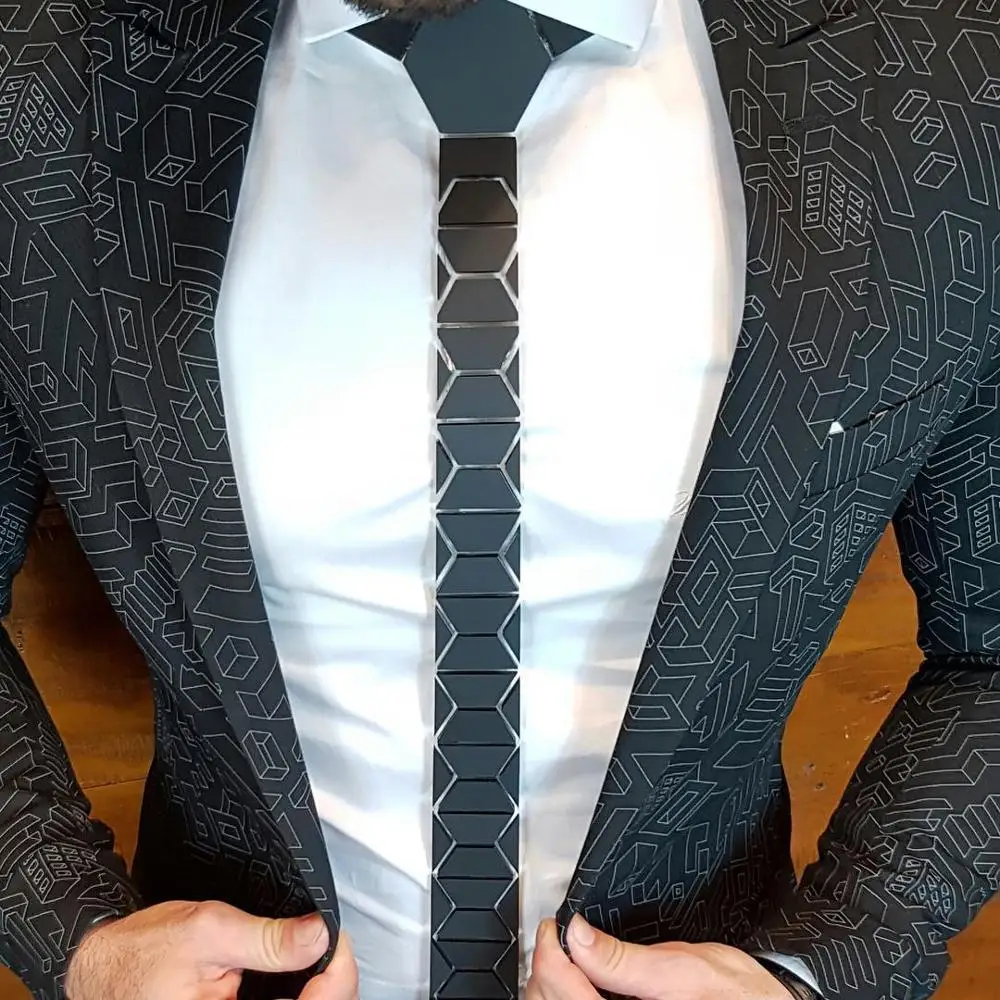 GEOMETIE Stylish Fashion Black Matte Diamond Shape Neckties Classic Style Skinny Men Black Ties
GEOMETIE Stylish Fashion Black Matte Diamond Shape Neckties Classic Style Skinny Men Black Ties