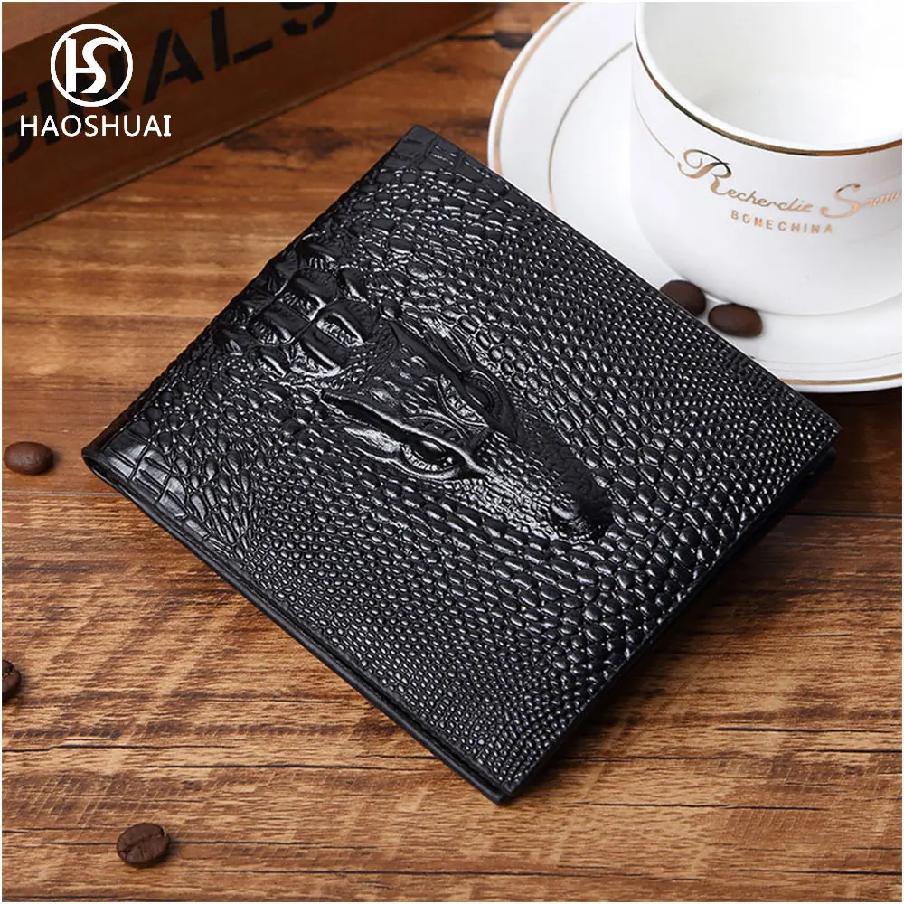 New Men Leather Short Wallet Crocodile Purse Men Credit Card Holder Case Purse 5 Card Slot Wallet Business Bifold Brand
New Men Leather Short Wallet Crocodile Purse Men Credit Card Holder Case Purse 5 Card Slot Wallet Business Bifold Brand