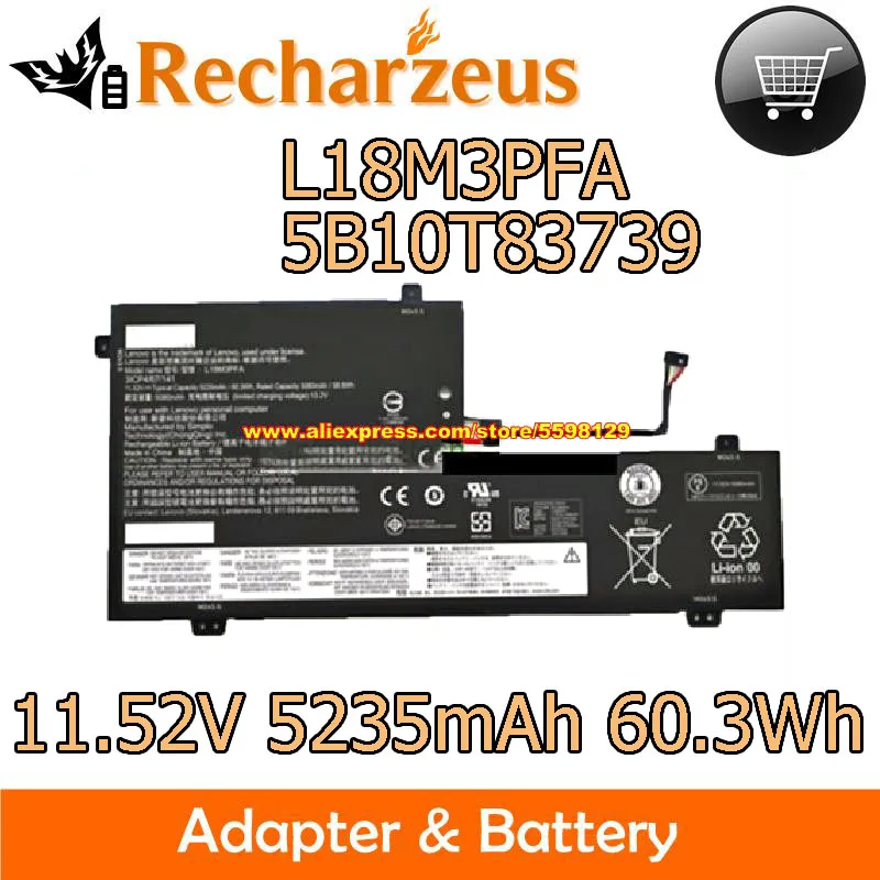 Аккумулятор 5B10T83739 L18M3PFA, 11,52 в, 60.3Wh, для ноутбука Lenovo YOGA C740 Series C740-15IML C740-15
Аккумулятор 5B10T83739 L18M3PFA, 11,52 в, 60.3Wh, для ноутбука Lenovo YOGA C740 Series C740-15IML C740-15