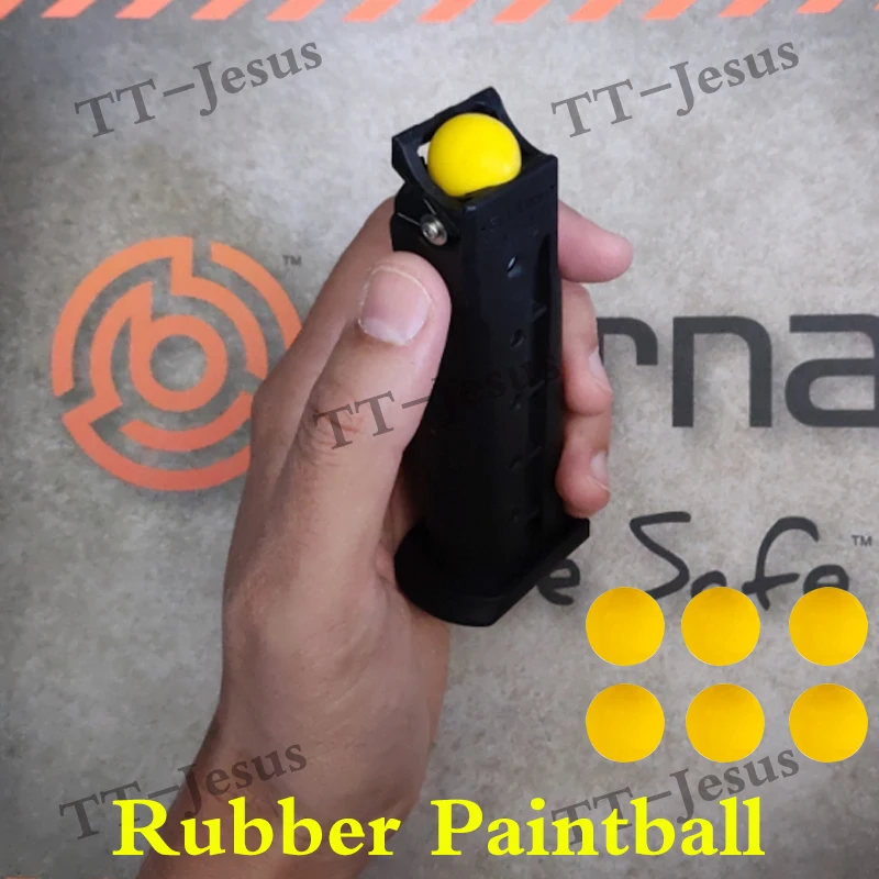 0.68 Caliber Recycling Rubber Paintball Outdoor Shooting Paintball Gun Training Co2 Cartridge Shooting Paint Ball Accessories
0.68 Caliber Recycling Rubber Paintball Outdoor Shooting Paintball Gun Training Co2 Cartridge Shooting Paint Ball Accessories