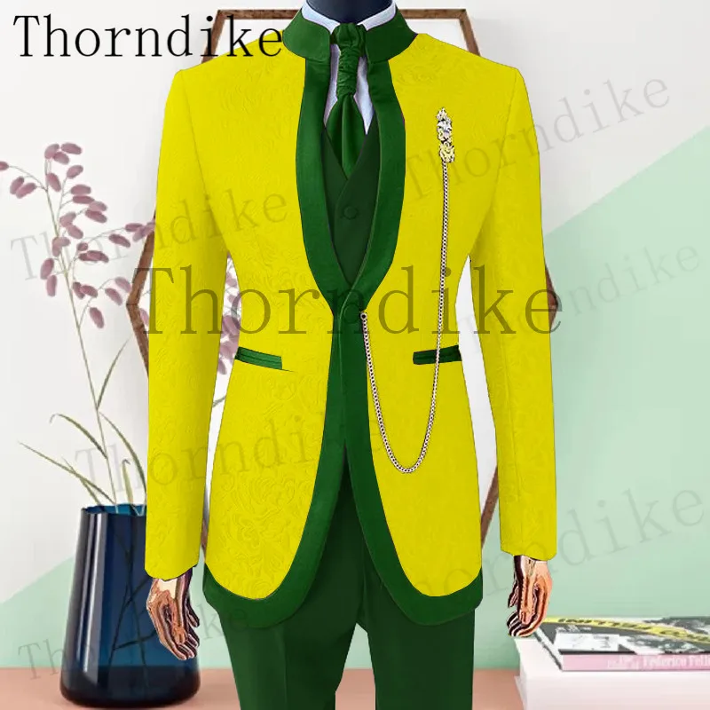Thorndike Latest Men Tuxedo Slim Fit Fashion Suit Wedding 3 Pieces Skinny Single Breasted Jacket Party Prom Singer Costume
Thorndike Latest Men Tuxedo Slim Fit Fashion Suit Wedding 3 Pieces Skinny Single Breasted Jacket Party Prom Singer Costume