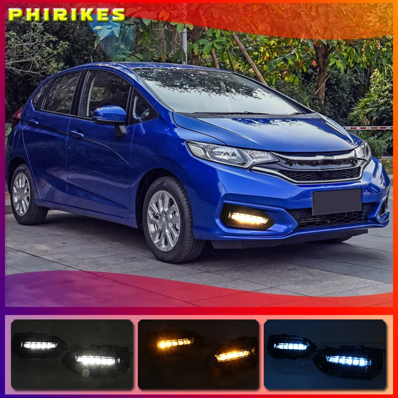 2PCS LED Daytime Running Light For Honda Fit Jazz 2018 2019 Car Accessories Waterproof 12V DRL LED Fog Lamp Decoration
2PCS LED Daytime Running Light For Honda Fit Jazz 2018 2019 Car Accessories Waterproof 12V DRL LED Fog Lamp Decoration