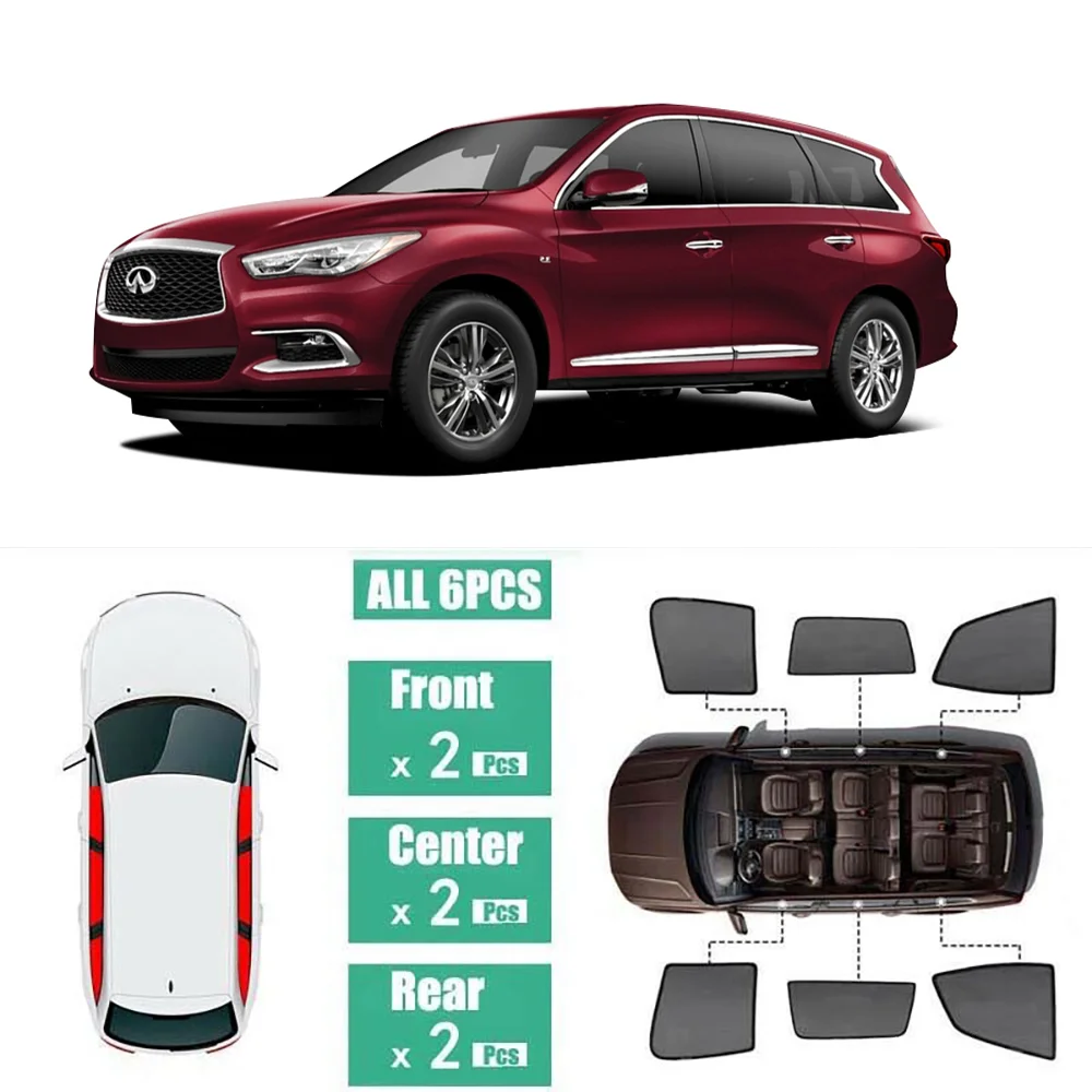 Side Windows Magnetic Sun Shade UV Protection Ray Blocking Mesh Visor Fit For Infiniti QX60 2014-2020
Side Windows Magnetic Sun Shade UV Protection Ray Blocking Mesh Visor Fit For Infiniti QX60 2014-2020