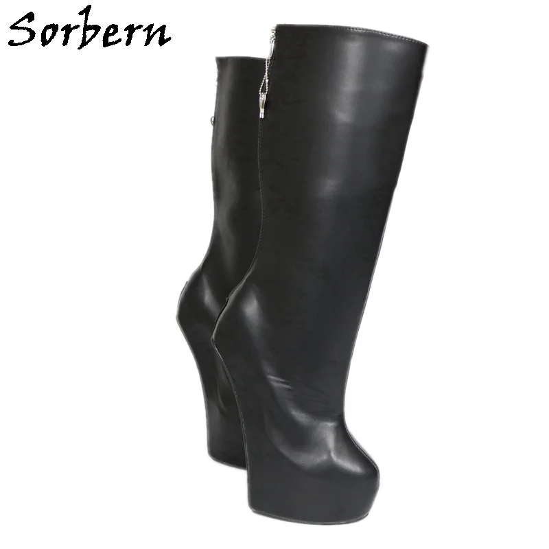 Sorbern Heelless Platform Boots Women Knee High Thick Sole Boots Size 46 Heels Gothic Chunky Womans Booties Black Red Zippers
Sorbern Heelless Platform Boots Women Knee High Thick Sole Boots Size 46 Heels Gothic Chunky Womans Booties Black Red Zippers