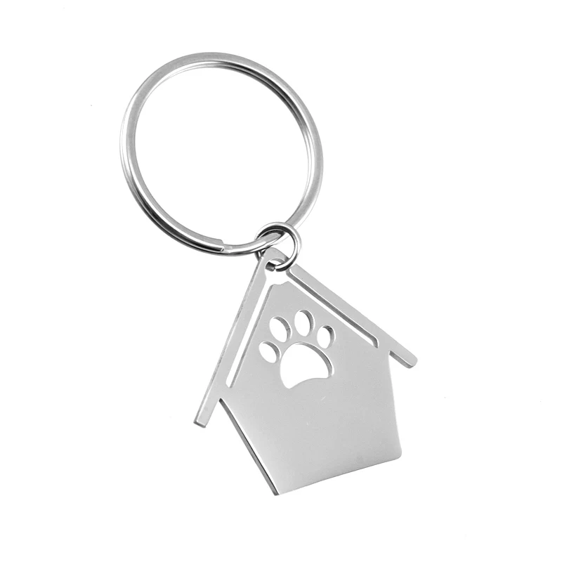Stainless steel keychain kennel doghouse charm pendant Pet name tags Stainless steel mirror polished pendant 50pcs
Stainless steel keychain kennel doghouse charm pendant Pet name tags Stainless steel mirror polished pendant 50pcs