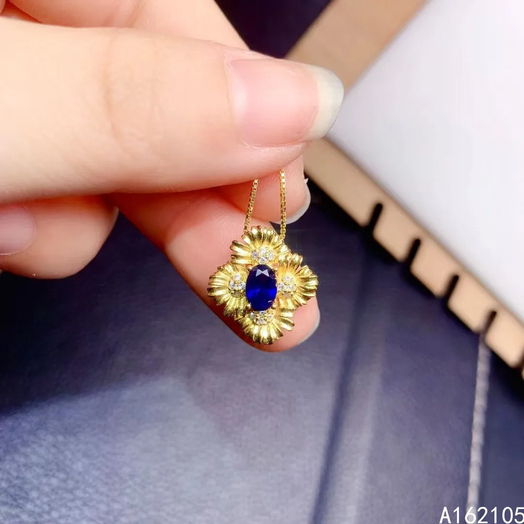 Fine Jewelry 925 Pure Silver Inlaid Natural Sapphire Girl Luxury Classic Flower Chinese Style Gem Pendant Necklace Support Detec
Fine Jewelry 925 Pure Silver Inlaid Natural Sapphire Girl Luxury Classic Flower Chinese Style Gem Pendant Necklace Support Detec