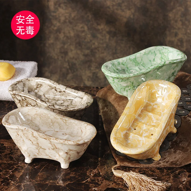 European style Marble stripes bathroom soap dish, soap box ceramic material
European style Marble stripes bathroom soap dish, soap box ceramic material