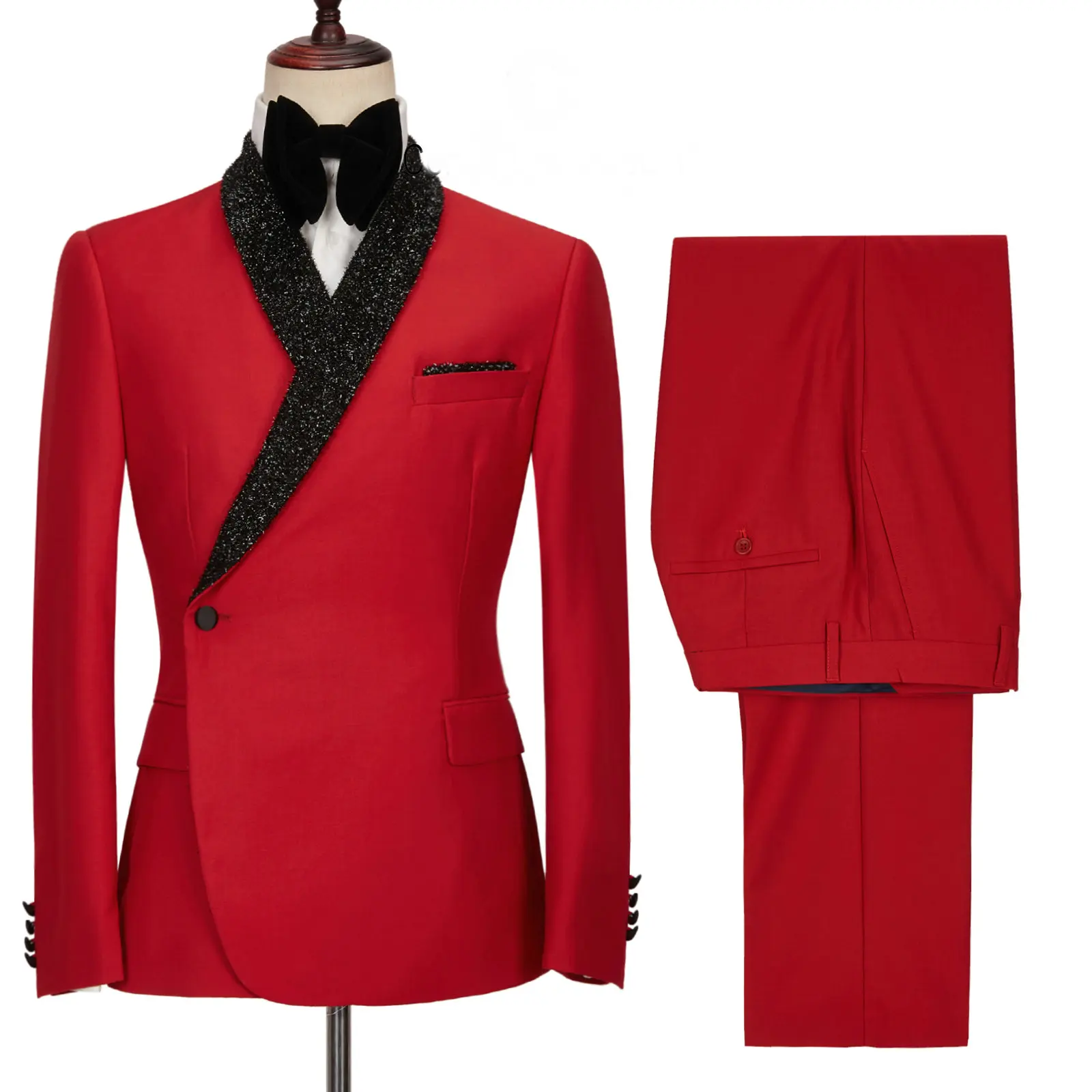 2021 Latest Coat Pant Designs Red Men Wedding Suits Double Breasted Blazer Party Suits Slim Fit 3 Piece Tuxedo Terno Masculino
2021 Latest Coat Pant Designs Red Men Wedding Suits Double Breasted Blazer Party Suits Slim Fit 3 Piece Tuxedo Terno Masculino