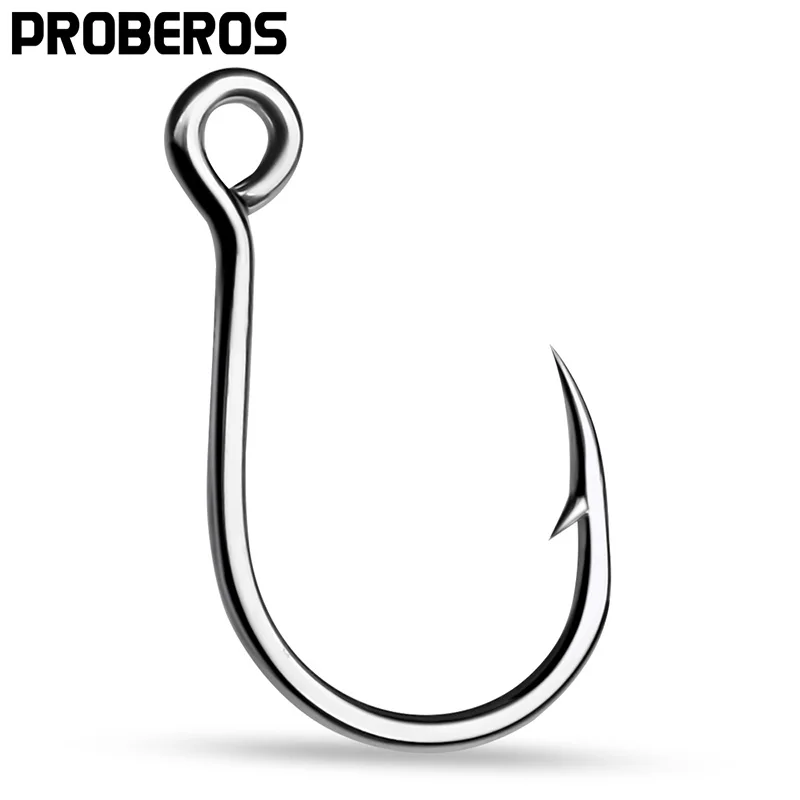 PROBEROS 20pcs Single Fishing Hooks 6-4-2-1-1/0-2/0-3/0 Big Eye Fishhooks High Carbon Steel Barbed Sharp Hooks for Lure Pesca
PROBEROS 20pcs Single Fishing Hooks 6-4-2-1-1/0-2/0-3/0 Big Eye Fishhooks High Carbon Steel Barbed Sharp Hooks for Lure Pesca