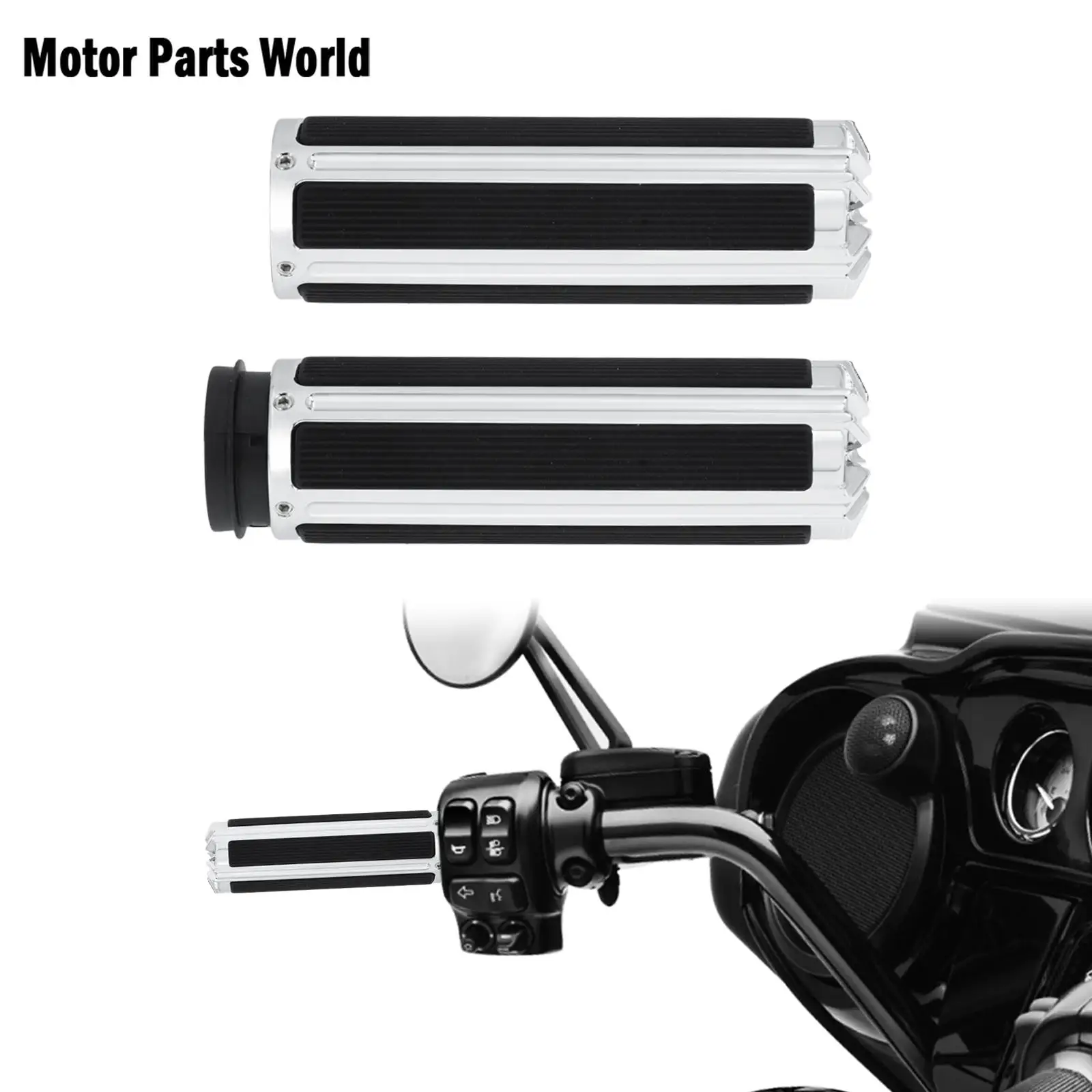 Motorcycle 1'' 25mm Electronic Throttle Handle Bar Chrome Hand Grips For Harley Softail Breakout Touring Street Electra Glide
Motorcycle 1'' 25mm Electronic Throttle Handle Bar Chrome Hand Grips For Harley Softail Breakout Touring Street Electra Glide