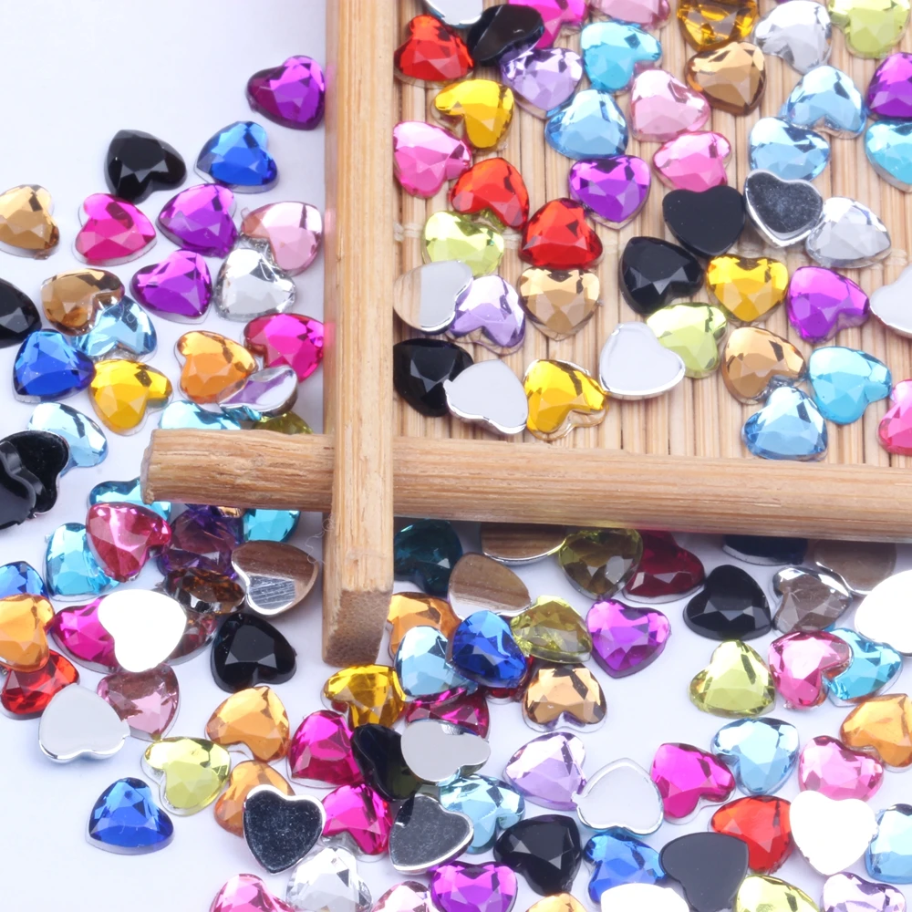 Heart Shape 6mm 10000pcs Acrylic Rhinestones Flat Back Flat Facets Many Colors For Nails Art Glue On Beads DIY Jewelry Making
Heart Shape 6mm 10000pcs Acrylic Rhinestones Flat Back Flat Facets Many Colors For Nails Art Glue On Beads DIY Jewelry Making