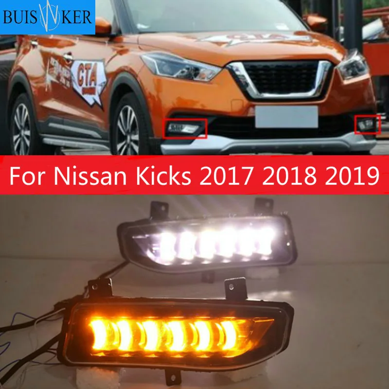 DRL For Nissan Kicks 2017 2018 2019 LED Car Daytime Running Light Waterproof Driving Fog Day Lamp With Turn Signal
DRL For Nissan Kicks 2017 2018 2019 LED Car Daytime Running Light Waterproof Driving Fog Day Lamp With Turn Signal
