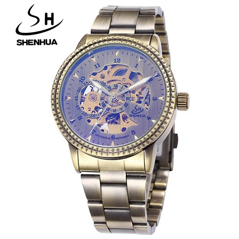 Shenhua Vintage Men Watches Mens Watches Stainless Steel Automatic Mechanical Watches Men Skeleton Watches relogio masculino
Shenhua Vintage Men Watches Mens Watches Stainless Steel Automatic Mechanical Watches Men Skeleton Watches relogio masculino