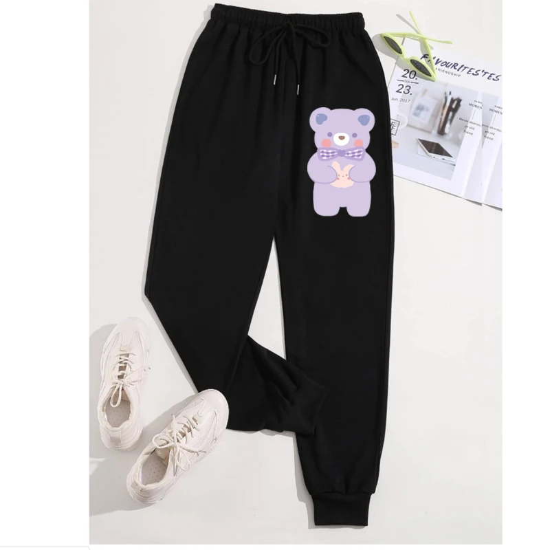 Kawaii Cartoon Bear Print Pants Women Casual Loose Korean Style Sweatpant Autumn Winter Fashion New Female Street Black Trousers
Kawaii Cartoon Bear Print Pants Women Casual Loose Korean Style Sweatpant Autumn Winter Fashion New Female Street Black Trousers