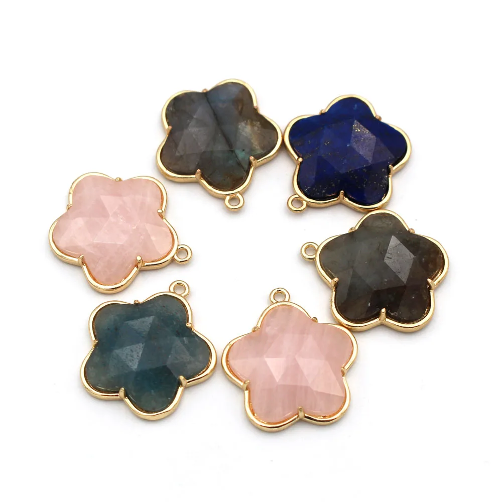 10pcs DIY Earrings Jewelry Accessories Faceted Natural Stone Pendant Star Charms Rose Quartz Lapis Labradorite Stone Pendant
10pcs DIY Earrings Jewelry Accessories Faceted Natural Stone Pendant Star Charms Rose Quartz Lapis Labradorite Stone Pendant