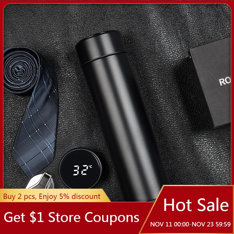 500ML Smart Temperature Water Cup Male Female Portable Students High-End Simple Creative Temperature Measuring Cup Trend Tea Cup
500ML Smart Temperature Water Cup Male Female Portable Students High-End Simple Creative Temperature Measuring Cup Trend Tea Cup