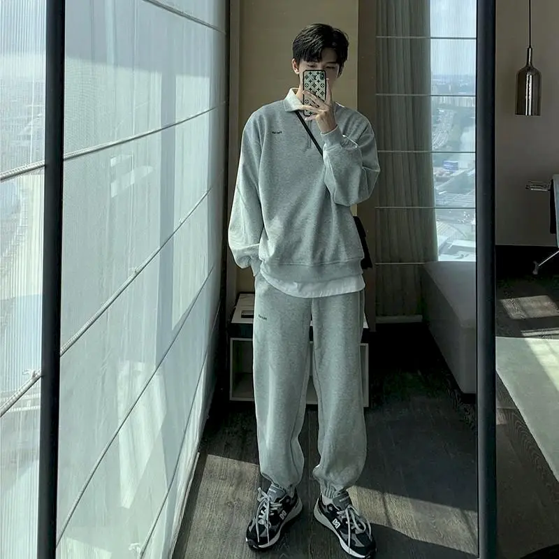 Fonekie Mens Sportswear Suits 2021 New Autumn Men Handsome Suit Trendy Korean Sports Casual Pullover Sweatpants Two Piece Sets
Fonekie Mens Sportswear Suits 2021 New Autumn Men Handsome Suit Trendy Korean Sports Casual Pullover Sweatpants Two Piece Sets