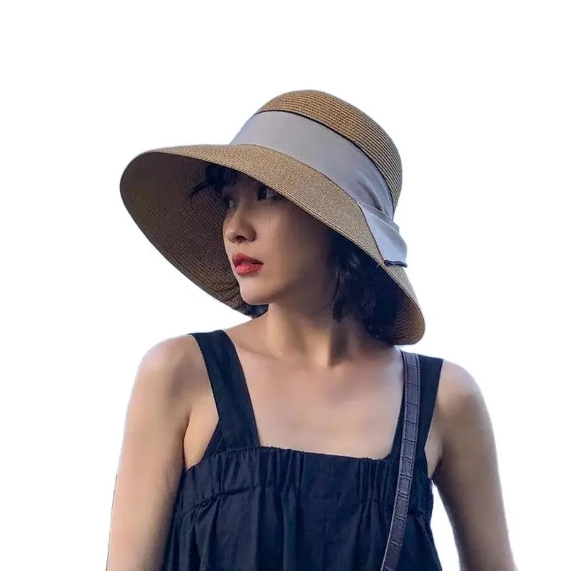 New Large brim Straw Hat Summer Girl Ladies Holiday Trip Beach Sun hat With Wide Bow Ribbon Sunscreen hats Caps
New Large brim Straw Hat Summer Girl Ladies Holiday Trip Beach Sun hat With Wide Bow Ribbon Sunscreen hats Caps