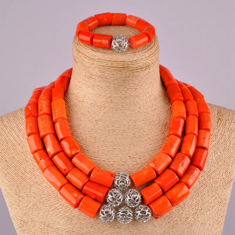 Romantic fashion bridal jewelry set Nigeria wedding Orange coral beads African wedding jewelry set free shipping AU-49
Romantic fashion bridal jewelry set Nigeria wedding Orange coral beads African wedding jewelry set free shipping AU-49