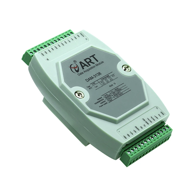Thermocouple temperature acquisition module RS232/RS485 dual port communication with 0.5 degree accuracy DAM3138
Thermocouple temperature acquisition module RS232/RS485 dual port communication with 0.5 degree accuracy DAM3138