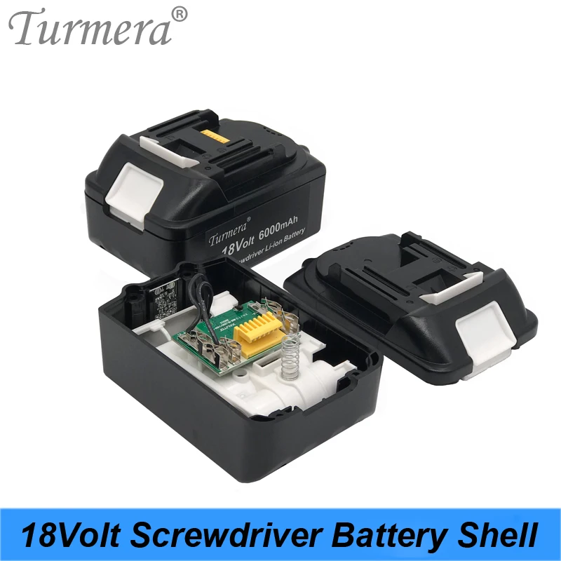 Turmera 18V 3000mAh 6000mAh Screwdriver Battery Shell Box with 5S 30A BMS Apply to 10Piece 18650 Battery for Electric Drill Use
Turmera 18V 3000mAh 6000mAh Screwdriver Battery Shell Box with 5S 30A BMS Apply to 10Piece 18650 Battery for Electric Drill Use
