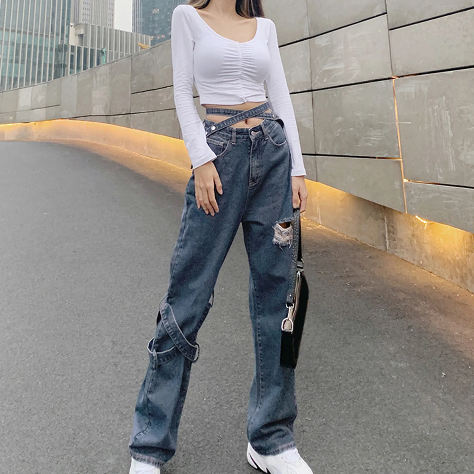 Woman Jeans High Waist Clothes Women Wide Leg Pants Straight Denim Jeans Casual Baggy Trousers Blue Streetwear Vintage Pants
Woman Jeans High Waist Clothes Women Wide Leg Pants Straight Denim Jeans Casual Baggy Trousers Blue Streetwear Vintage Pants