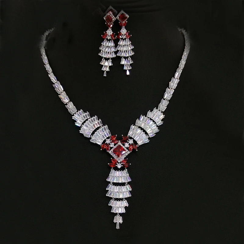 2017 Luxury White Gold Color plant Cubic Zirconia Big Dubai Bridal Wedding Jewelry Sets For Women
2017 Luxury White Gold Color plant Cubic Zirconia Big Dubai Bridal Wedding Jewelry Sets For Women
