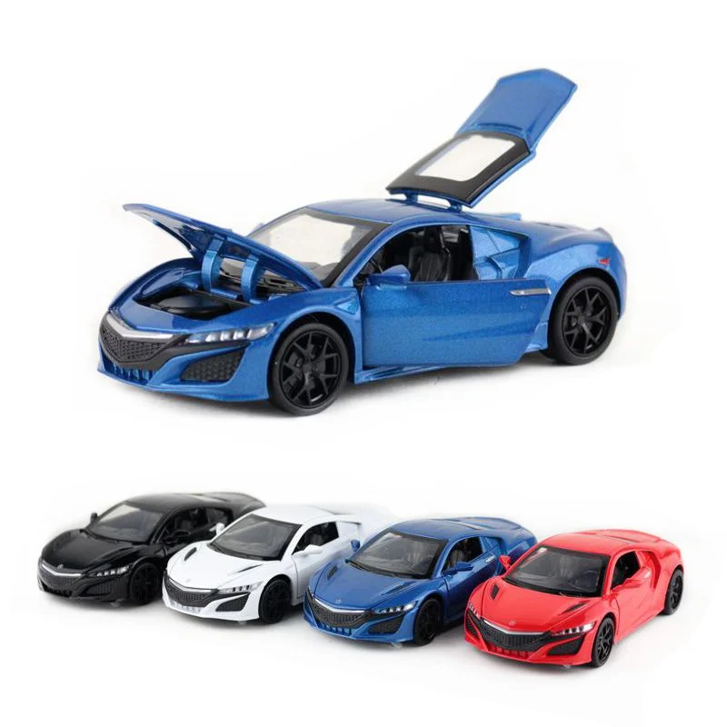 Литая игрушка в масштабе 1:32, модель Honda Acura NSX, автомобиль с открытой дверью, открывающийся звук и искусство, обучающая коллекция, подарок для детей
Литая игрушка в масштабе 1:32, модель Honda Acura NSX, автомобиль с открытой дверью, открывающийся звук и искусство, обучающая коллекция, подарок для детей