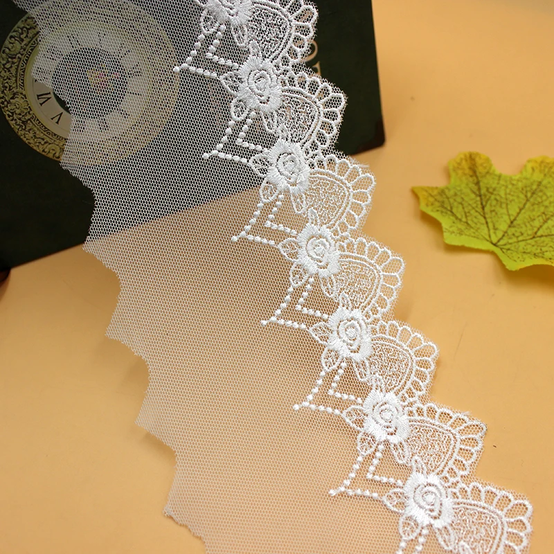 Lace Trim 12 yard Ivory Gauze Mesh Tulle Rayon Embroidered Lace Fabric Ribbon Tapes Sewing Accessories in wide QL4K204
Lace Trim 12 yard Ivory Gauze Mesh Tulle Rayon Embroidered Lace Fabric Ribbon Tapes Sewing Accessories in wide QL4K204