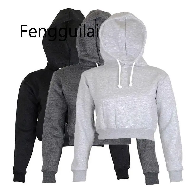 FENGGUILAI Autumn Women Hoodies Solid Crop Hoodie Long Sleeve Jumper Hooded Pullover Coat Casual Sweatshirt Top Sudaderas Mujer
FENGGUILAI Autumn Women Hoodies Solid Crop Hoodie Long Sleeve Jumper Hooded Pullover Coat Casual Sweatshirt Top Sudaderas Mujer