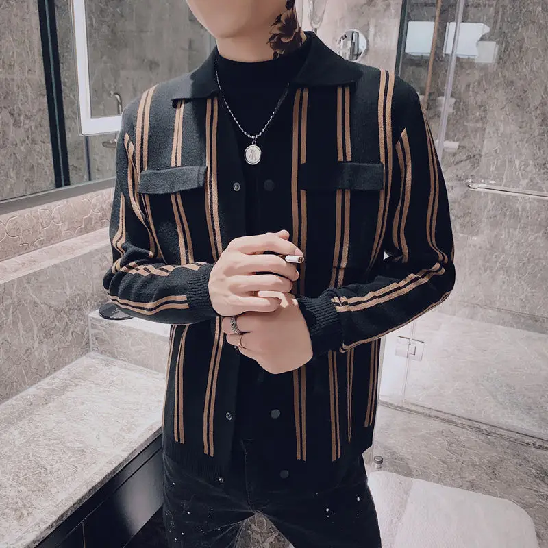 Cardigan 2020 Autumn Mens Knitted Cardigan Sweaters Black Men Sweter Hombre Men Knitted Cardigan Sweaters Stripe Cardigan Hombre
Cardigan 2020 Autumn Mens Knitted Cardigan Sweaters Black Men Sweter Hombre Men Knitted Cardigan Sweaters Stripe Cardigan Hombre