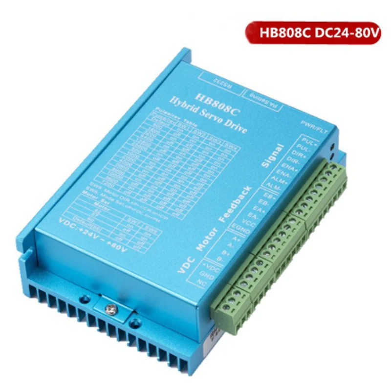 Nema 17 23 24 AC18-80V 2-фазный драйвер шагового двигателя с замкнутым контуром HB808C для фрезерного станка с ЧПУ
Nema 17 23 24 AC18-80V 2-фазный драйвер шагового двигателя с замкнутым контуром HB808C для фрезерного станка с ЧПУ
