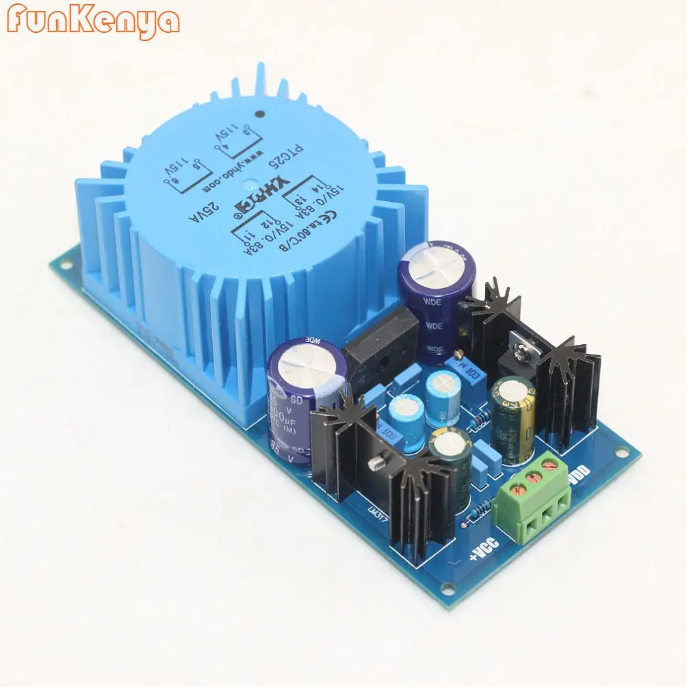 15W 25W LM317 LM337 Transformer Output Adjustable Voltage Regulator Preamplifier Power Supply Board For Audio Amplifier
15W 25W LM317 LM337 Transformer Output Adjustable Voltage Regulator Preamplifier Power Supply Board For Audio Amplifier
