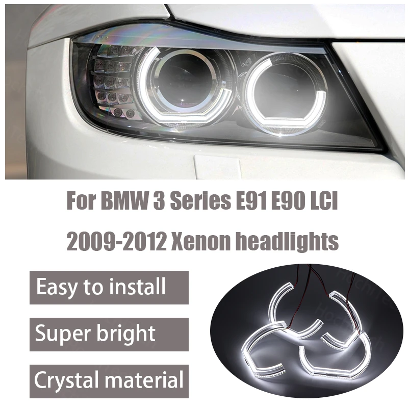 Дневная фотосессия, стильное фотокольцо для BMW 3 серии E91 E90 LCI 2009-2012, Ксеноновые фары, Кристальные глаза ангела
Дневная фотосессия, стильное фотокольцо для BMW 3 серии E91 E90 LCI 2009-2012, Ксеноновые фары, Кристальные глаза ангела