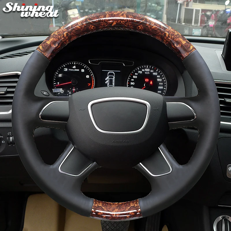 Black Leather PU Carbon Fiber Car Steering Wheel Cover for Audi Q3 Q5 2013-2016 Q7 2012-2015 A4 (B8) 2014 2015 A6 (C7)
Black Leather PU Carbon Fiber Car Steering Wheel Cover for Audi Q3 Q5 2013-2016 Q7 2012-2015 A4 (B8) 2014 2015 A6 (C7)