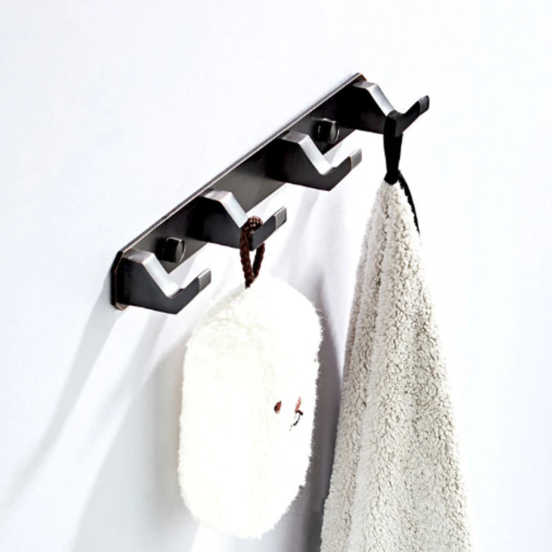 Black 4 Coat Hook Wall Mounted Brass Kitchen Bathroom Towels Bag Hat Clothes Key Robe Hooks Holder Wall Hanger Bath Accessories
Black 4 Coat Hook Wall Mounted Brass Kitchen Bathroom Towels Bag Hat Clothes Key Robe Hooks Holder Wall Hanger Bath Accessories