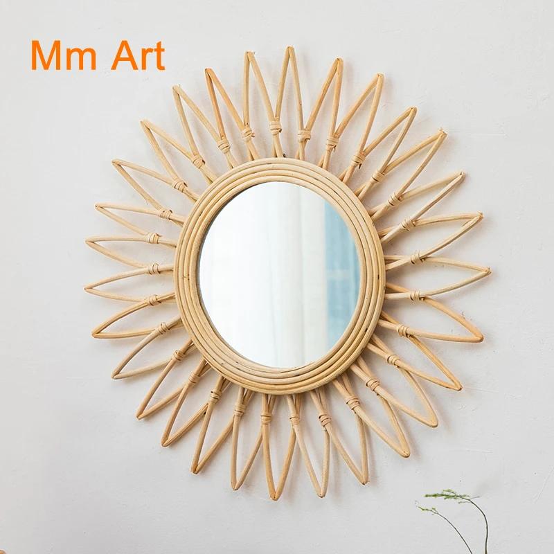 INS Internet Celebrity Nordic Bamboo Woven Decorative Mirror Vietnam Rattan Wall-Mounted Woven round Mirror
INS Internet Celebrity Nordic Bamboo Woven Decorative Mirror Vietnam Rattan Wall-Mounted Woven round Mirror