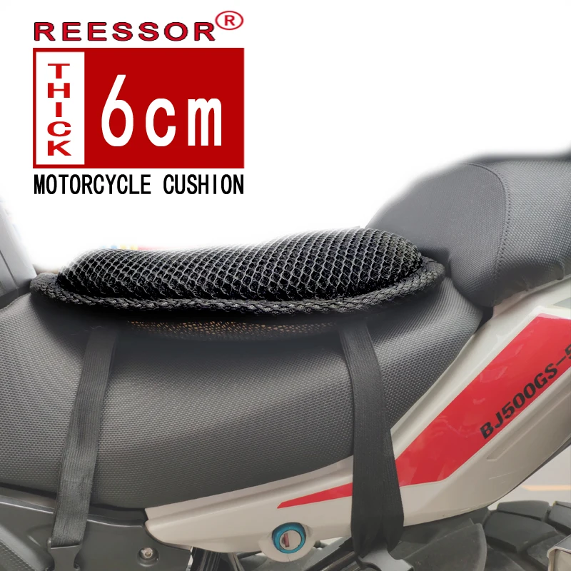 REESSOR Super thick Motorcycle seat cushions summer ventilated 6cm thick net motorbike seat mat,cruisers travel bikes cushion
REESSOR Super thick Motorcycle seat cushions summer ventilated 6cm thick net motorbike seat mat,cruisers travel bikes cushion