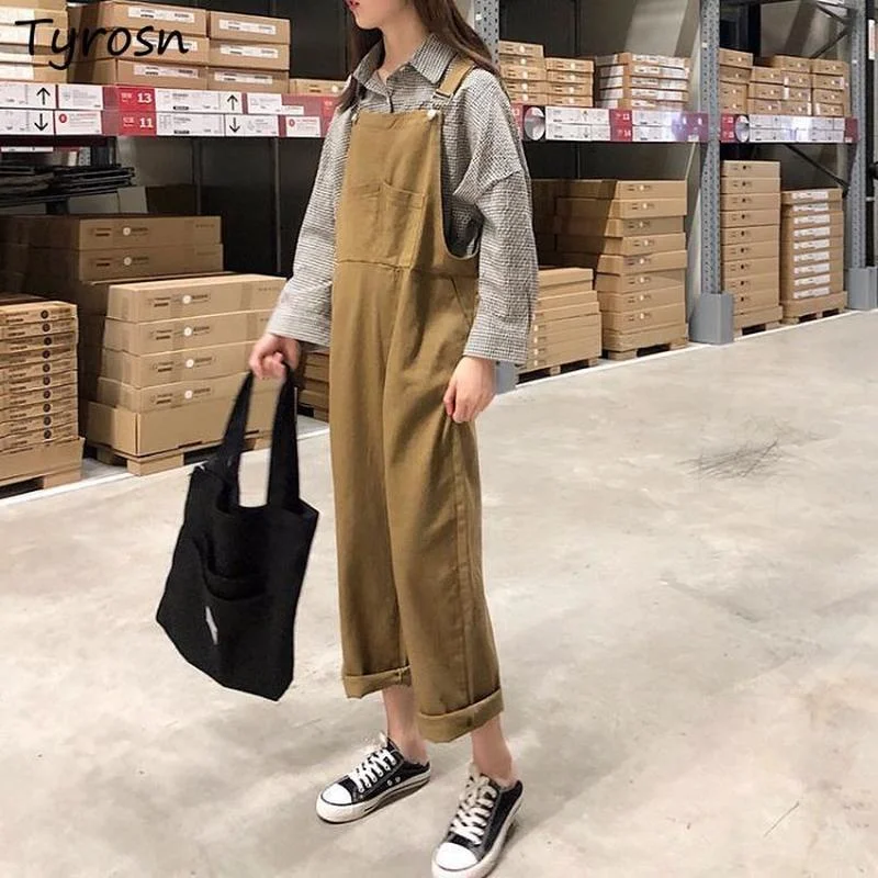 Jumpsuits Women Straight Trousers Design Casual Fashion All-match Korean Style Harajuku Streetwear Chic Summer Female Simple New
Jumpsuits Women Straight Trousers Design Casual Fashion All-match Korean Style Harajuku Streetwear Chic Summer Female Simple New
