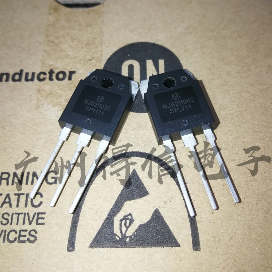 New Original 1Pairs(2Pcs) NJW21193G NJW21193 + NJW21194G NJW21194 TO-3P 16A 250V 200W NPN + PNP Audio Power Transistor
New Original 1Pairs(2Pcs) NJW21193G NJW21193 + NJW21194G NJW21194 TO-3P 16A 250V 200W NPN + PNP Audio Power Transistor