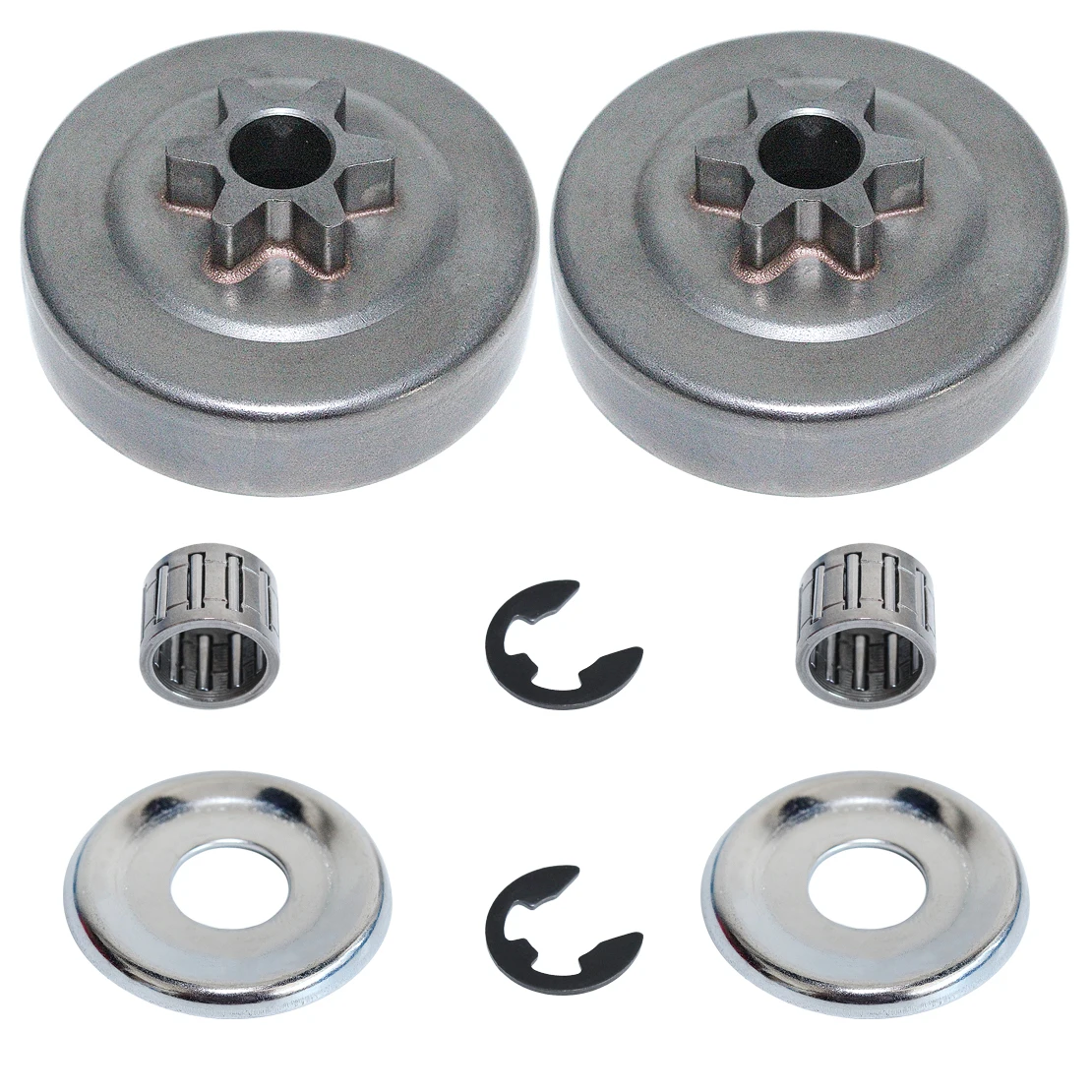 3/8 6T Clutch Drum Sprocket Washer E-Clip Kit For STIHL MS170 MS180 MS210 MS230 MS250 017 018 021 023 025 Chainsaw Replace Part
3/8 6T Clutch Drum Sprocket Washer E-Clip Kit For STIHL MS170 MS180 MS210 MS230 MS250 017 018 021 023 025 Chainsaw Replace Part